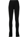 Rta Black Maelee Split Cuff Trousers In Black