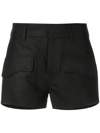 Rta Skye Leather Slim-fit Trousers In Black