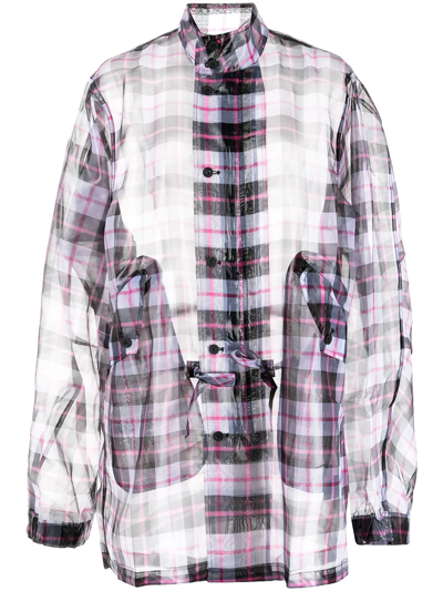 Rta Dillinger Check-print Shirt In Pink