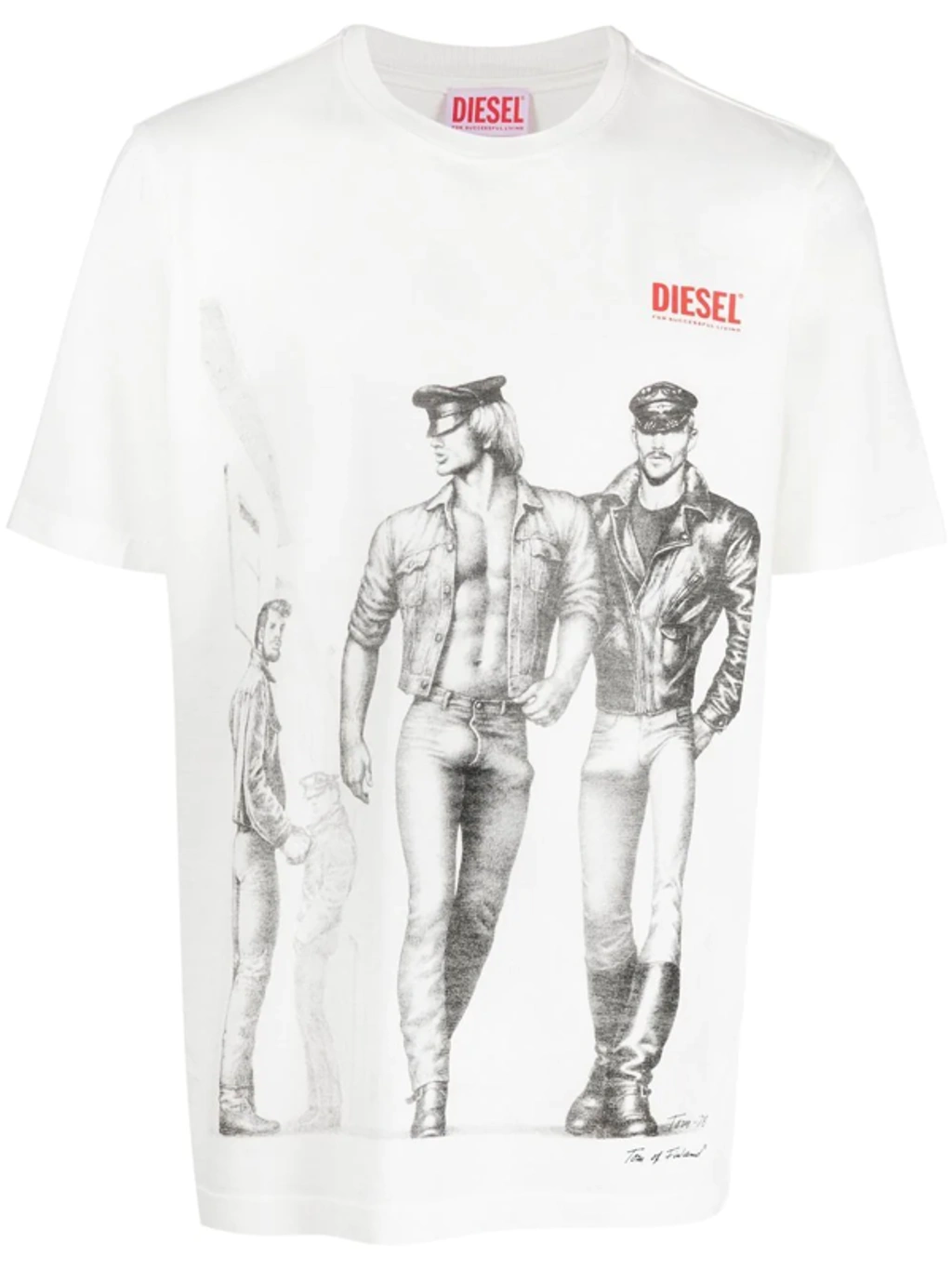 Diesel X Tom Of Finland Foundation Pride T-shirt In White | ModeSens
