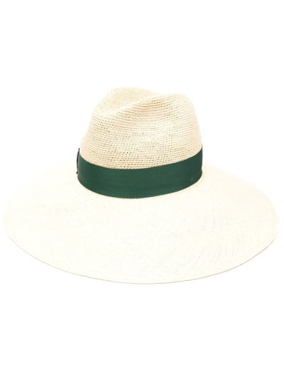 Borsalino Wide-brim Sun Hat In Neutrals