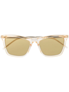 Saint Laurent Wayfarer-frame Optical Glasses In Yellow
