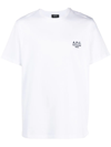 Apc A.p.c. Raymond T Shirt With Embroidered Logo In White