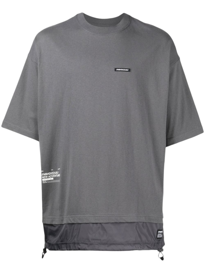 Izzue Logo-print Layered T-shirt In Grey