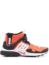 Nike Orange & White Air Presto Mid Utility Sneakers In Orange