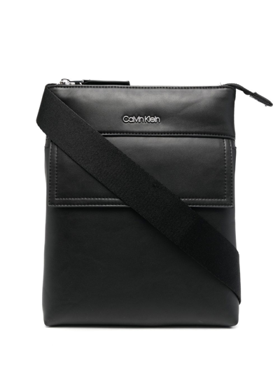 Calvin Klein Utility Messenger Bag In Black
