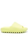 ADIDAS ORIGINALS YEEZY "GLOW GREEN" SLIDES