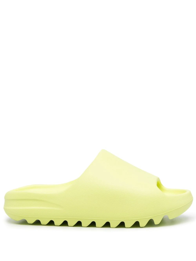 Adidas Originals Yeezy Slide "glow Green 2022" Sneakers In Yellow