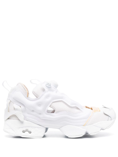 Reebok Maison Margiela Project 0 Memory Of Leather-trimmed Neoprene And Mesh Sneakers In White