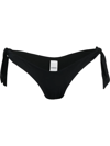 Matinee Side-tie Bikini Bottoms In Black
