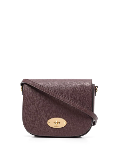 Mulberry Small Darley Satchel Bag In Burgundy