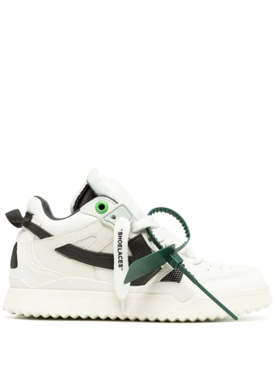 Off-white White Sponge Mid-top Sneakers