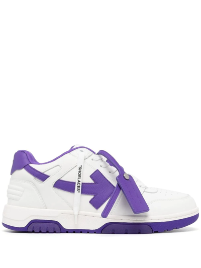 Off-white Out Of Office Low-top Sneakers In Purple
