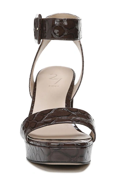 27 Edit Naturalizer Jaselle Platform High Heel Sandal In Pebble Croc Brown