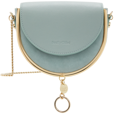 See By Chloé Blue Mara Evening Shoulder Bag In Baby Blue