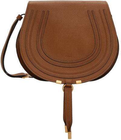 Chloé Brown Medium Marcie Saddle Bag
