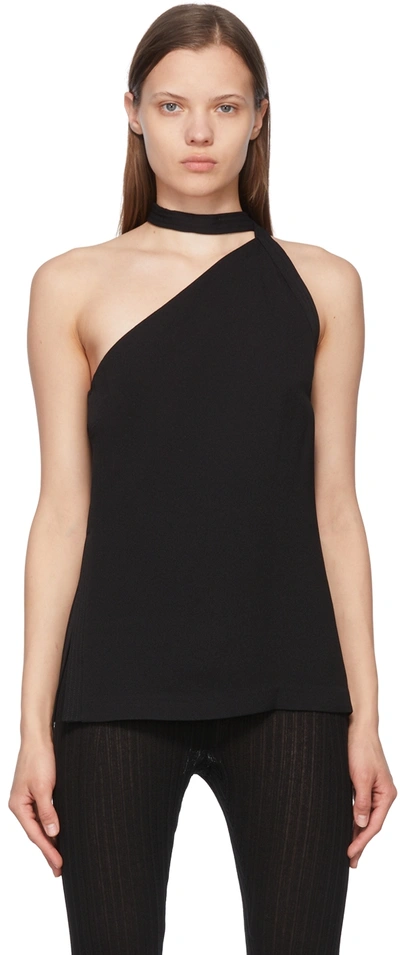3.1 Phillip Lim Black Viscose Tank Top In Black Ba001