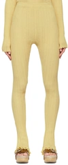 3.1 Phillip Lim Yellow Cotton Lounge Pants In Straw St270