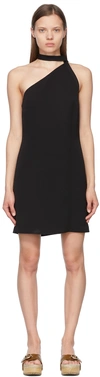 3.1 Phillip Lim Tie-neck Crepe Mini Dress In Black Ba001