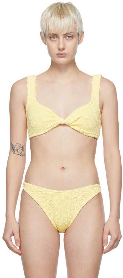 Hunza G Yellow Juno Bikini In Butter ModeSens