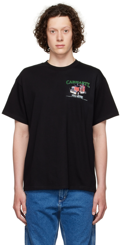 Carhartt Black Organic Cotton T-shirt In 89xx Black