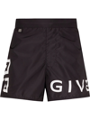 Givenchy 4g-print Swim Shirts In Black