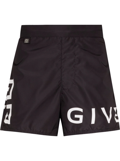 Givenchy 4g-print Swim Shirts In Black