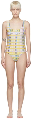 Stine Goya Ssense Exclusive Yellow Angela One-piece Swimsuit In 2006 Techno Check