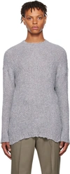 OUR LEGACY GRAY POPOVER SWEATER