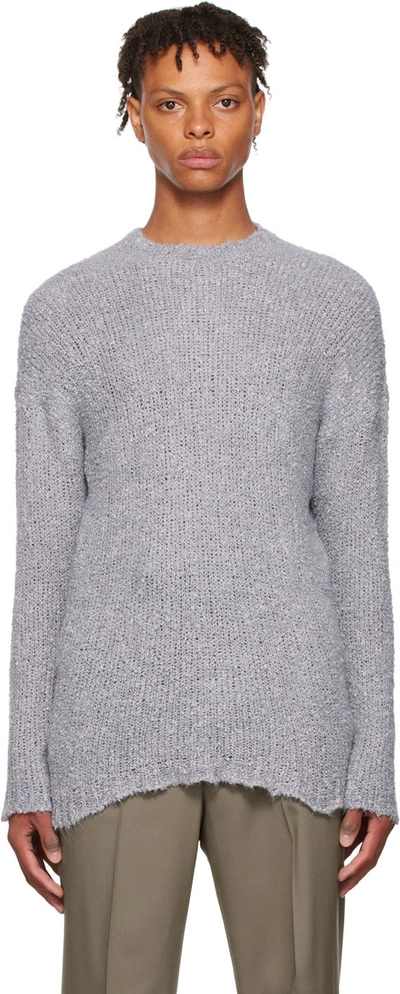 Our Legacy Crew Neck Knitted Jumper In Grey