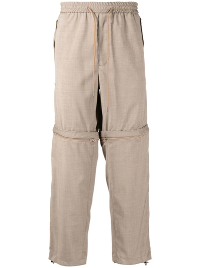 Emporio Armani Convertible Cargo Trousers In 褐色