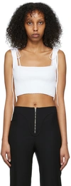 Anna October White Arta Tank Top In White