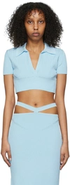Anna October Blue Sicily Polo In Baby Blue