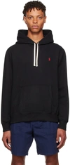 Polo Ralph Lauren Hoodie With Contrasting Logo In Black