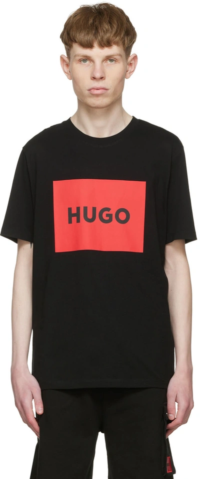 Hugo Black Logo T-shirt In 1 Black