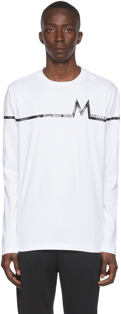 Moncler White Cotton T-shirt In 001 White