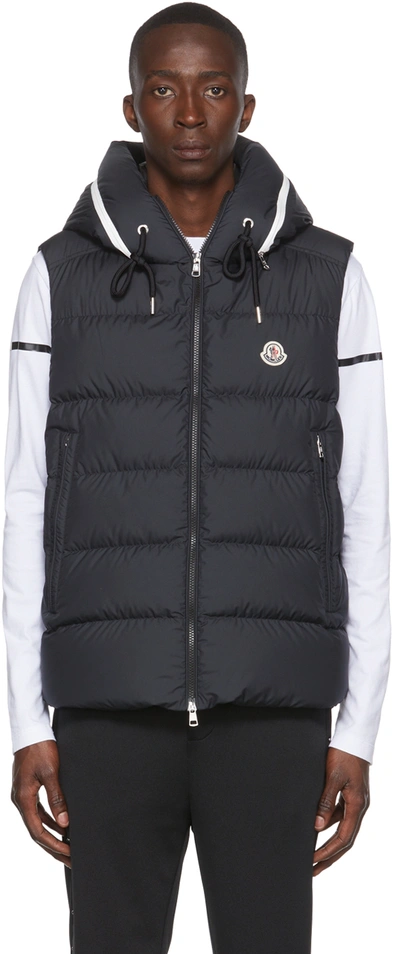 Moncler Cardamine Quilted Down Gilet In Black