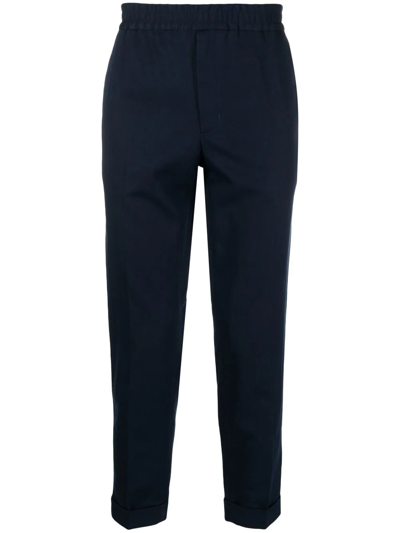 Filippa K Terry Tapered-leg Trousers In Blue