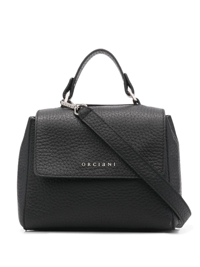 Orciani Sveva Soft Medium Bag Black In Nero