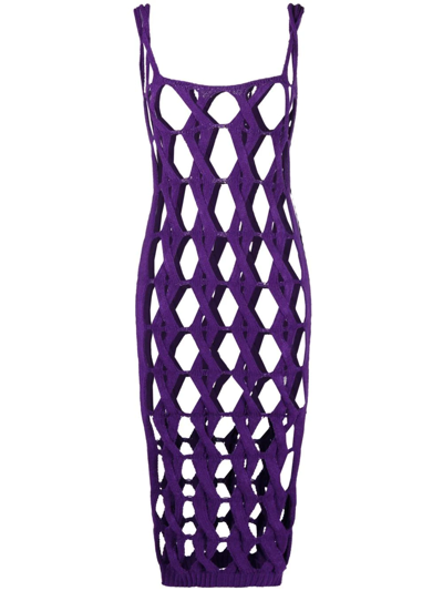 Isa Boulder Ssense Exclusive Purple Nest Tank Dress In Purple/lila
