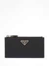 Prada Long Saffiano Wallet In 黑色