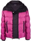Dsquared2 Logo-print Padded Jacket In Pink