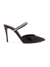 Dolce & Gabbana 90mm Embellished Patent Leather Mules In Black