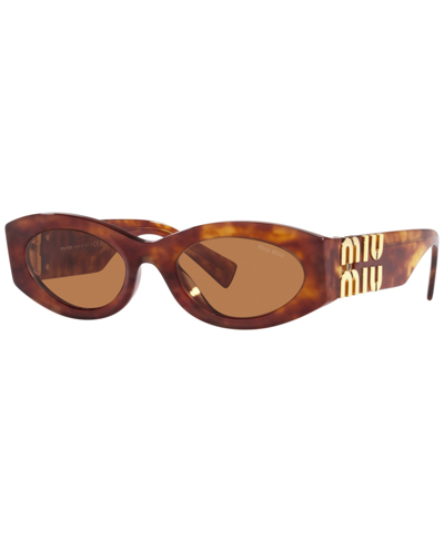 Miu Miu Tortoiseshell Cat-eye Sunglasses In Havana