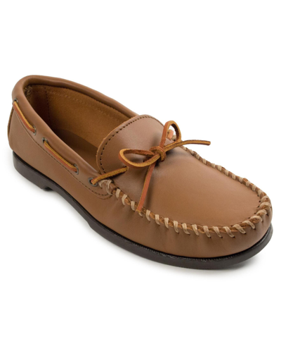 Minnetonka Men's Camp Moccasin Loafers Men's Shoes In Brown