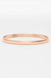 Kate Spade Stop And Smell The Roses Bangle In Rose Gold