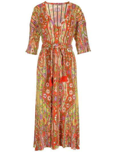 Etro Floral Printed Belted In Multi