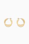 Cos Layered Hoop Earrings In Gold