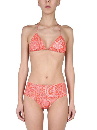 Etro Bikini Swimsuit In Orange