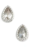 JULES SMITH MICRO TEARDROP STUD EARRINGS,JSD8070C